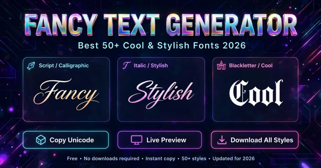 fancy text generator