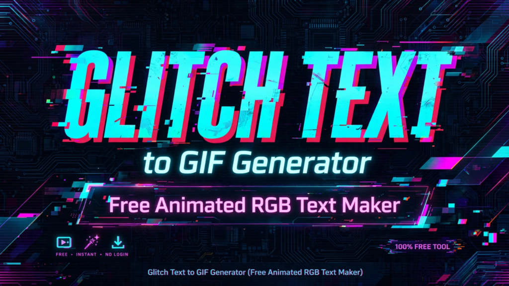 glitch text to gif generator