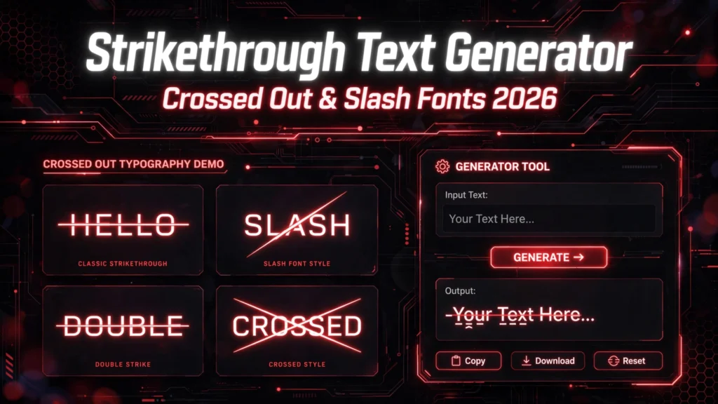 strikethrough text generator