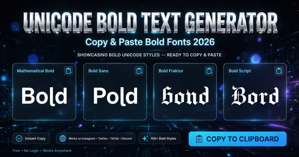 unicode bold text generator