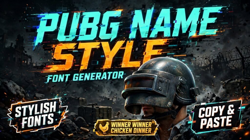 font generator pubg name style copy paste stylish fonts